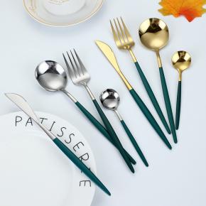 Portuguese Cutlery with a Stainless Steel Fork, Spoon and Knife Set of Four Pieces 