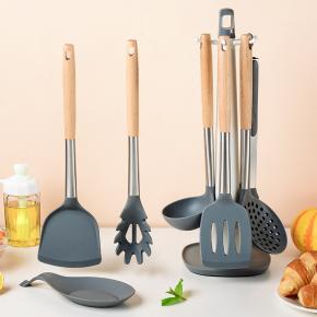 Kitchen Utensils Set Silicone Cooking Utensil Set with holder