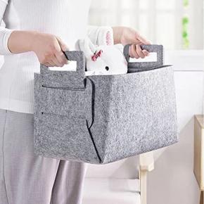 Household Boxes Laundry Felt Storage Basket Organiser Container