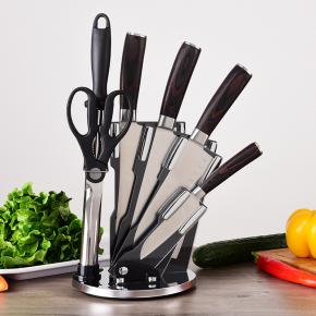 Stainless Steel Kitchen Knives Set with Stand