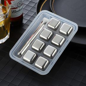 Stainless Steel Whiskey Chilling Stones Gift Set 